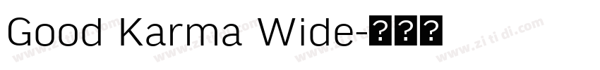 Good Karma Wide字体转换